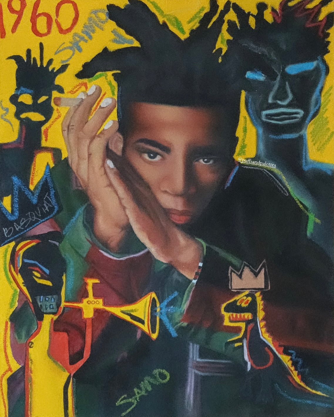 Jean Michel- Basquiat 1960 Print